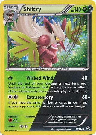 Steam Siege Shiftry #11/114 Cosmos Holo
